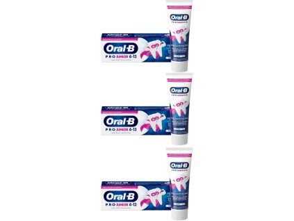 Pastă Oral-B 3x75ml Junior (6-12) 