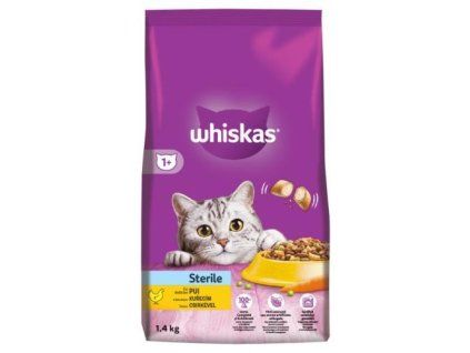 Crochete sterile Whiskas cu pui 1400g