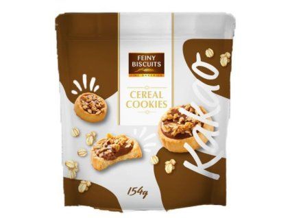 Fursecuri cu cereale FeinyBiscuits cu cacao 154g