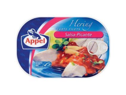 Fileuri de hering cu mere în sos salsa picant 200g