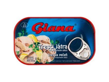 Ficat de cod Giana 115g în ulei propriu