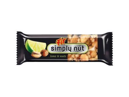 Baton Fit Simply Nut cu lime și nuci 35g