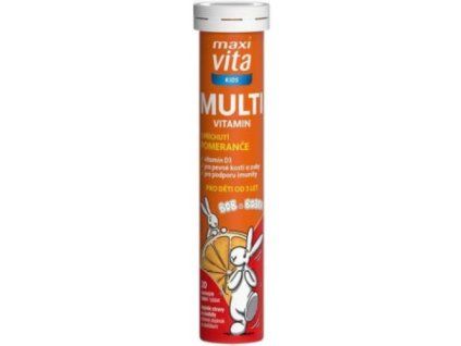 Maxi Vita comprimate efervescente multivitamine pentru copii Bob și Bobek 80g