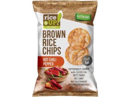 Chipsuri de orez Rice Up cu ardei iute 60g