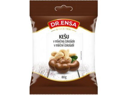 Nuci caju Dr. Ensa 80g în ciocolată cu lapte