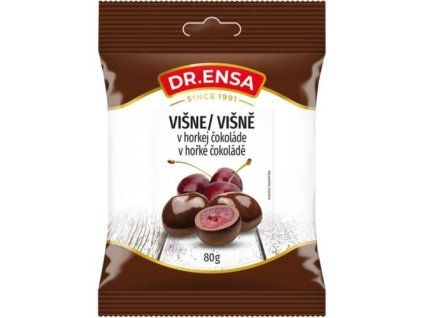 Dr.Ensa vișine acre în ciocolată neagră 80g