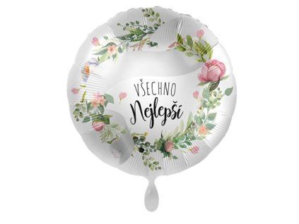 Balon folie cu inscripție CZ 5 43 cm 1 buc.