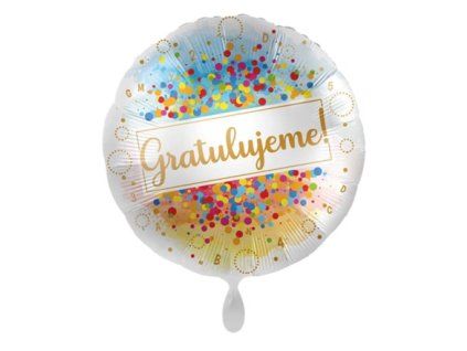 Balon folie cu inscripție CZ 8 43 cm 1 buc.