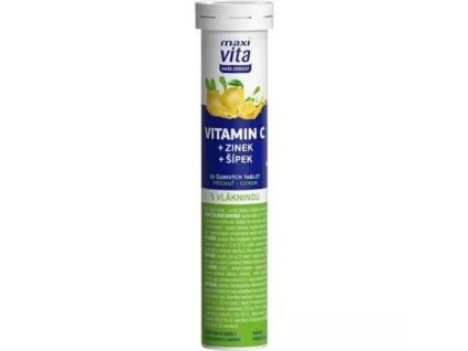 Maxi Vita comprimate efervescente vitamina C zinc măceșe 80g