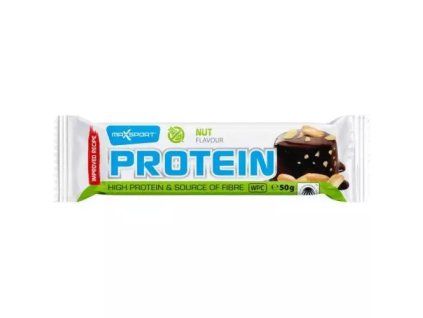 Baton proteic MaxSport cu ciocolată și nuci 50g