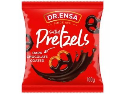 Covrig sărat Dr. Ensa în ciocolată neagră 100g