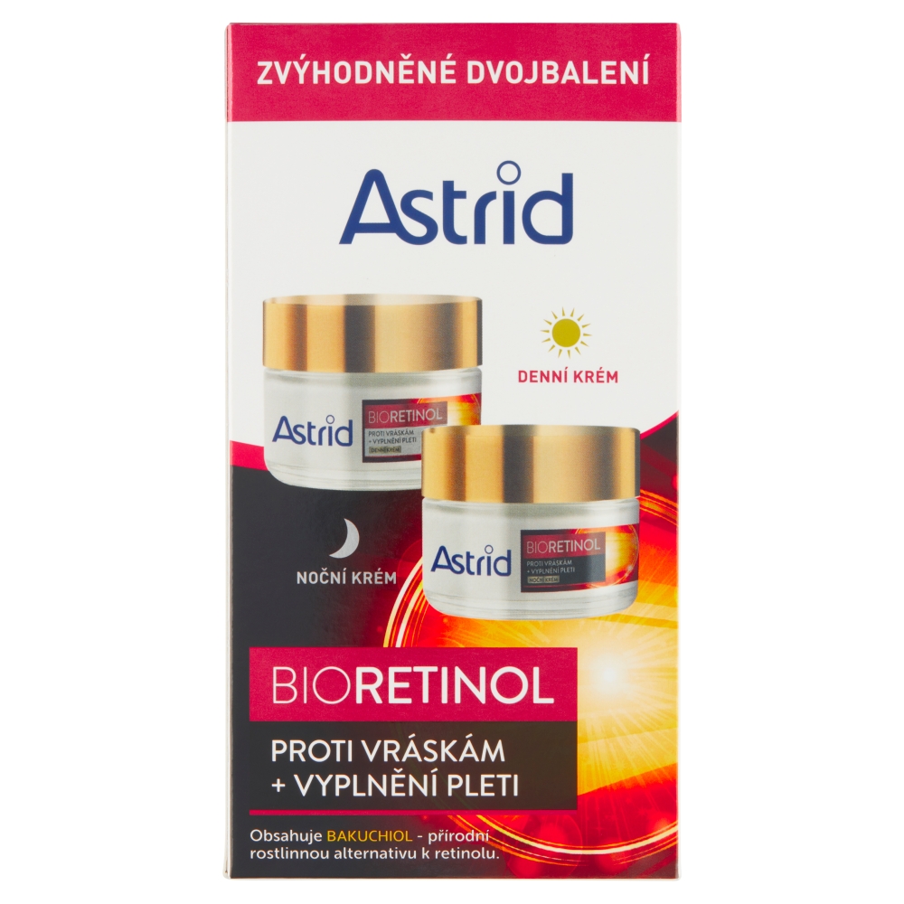 Cremă de zi Astrid Bioretinol Cremă de zi Bioretinol SPF10 50 ml + cremă de noapte Set cadou Cremă de noapte Bioretinol 50 ml