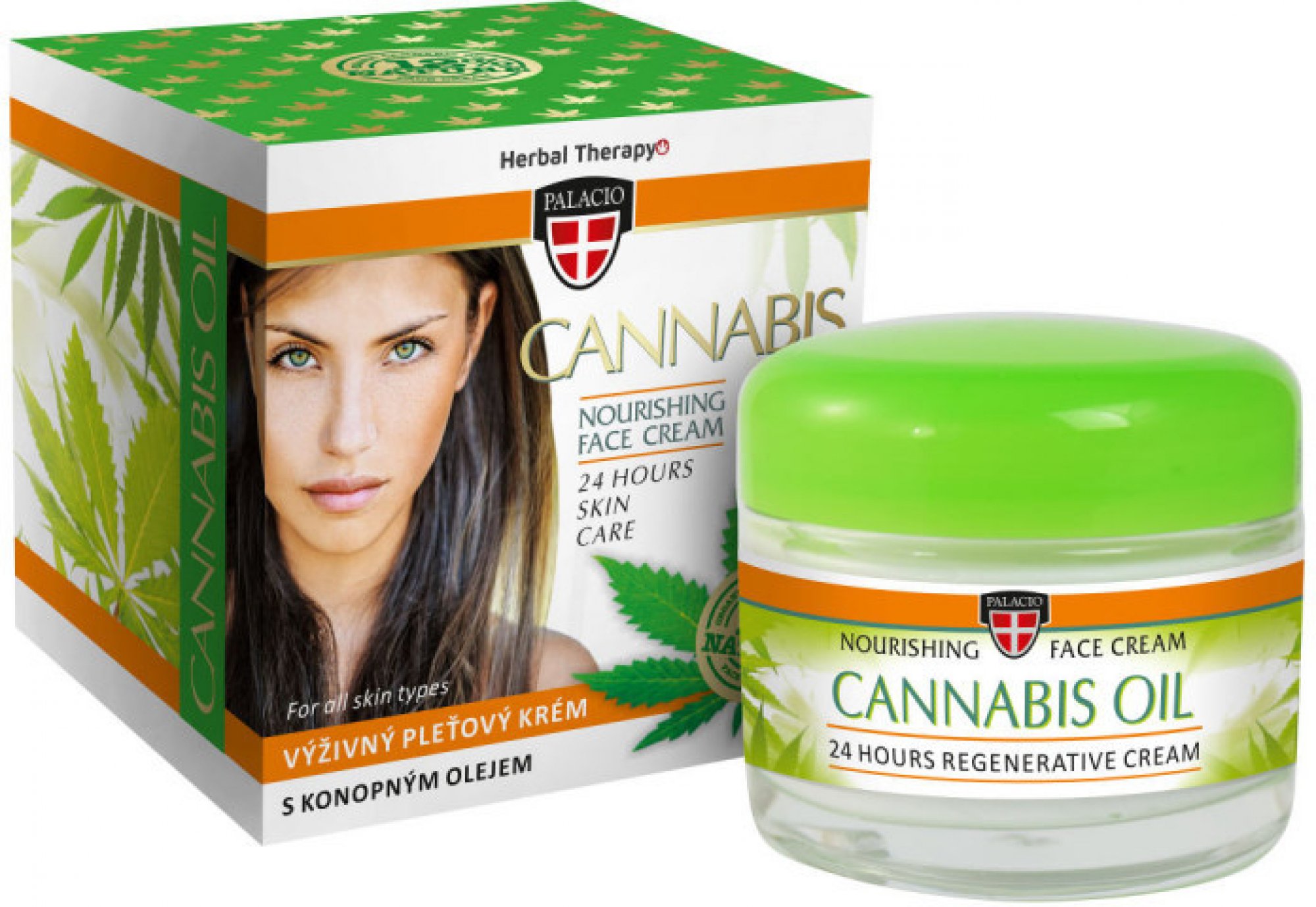 Cremă de piele cu cânepă Palacio 50 ml
