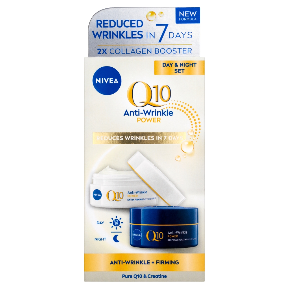 Beiersdorf Cremă de zi și de noapte Nivea Q10, pachet duo 2x50ml