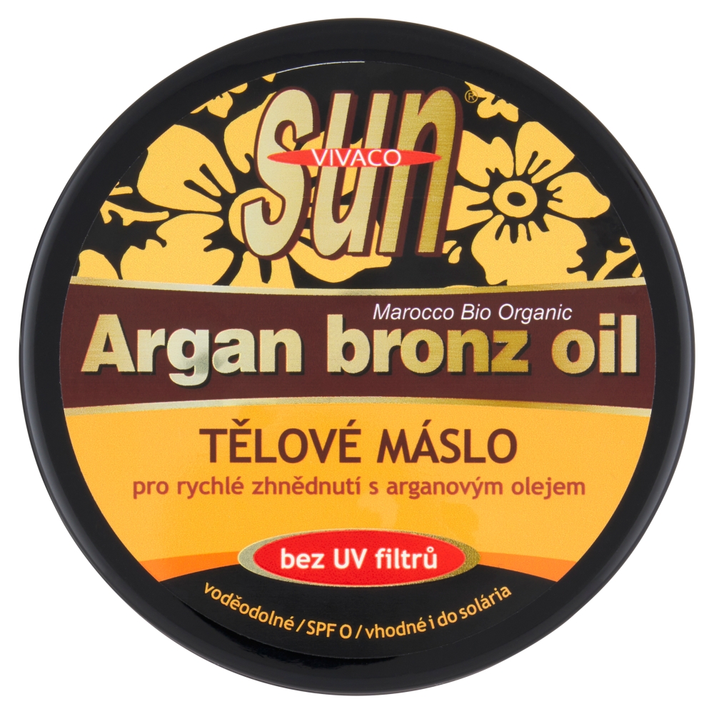 Unt de bronzare SunVital cu argan pentru bronzare rapidă SPF0 200 ml
