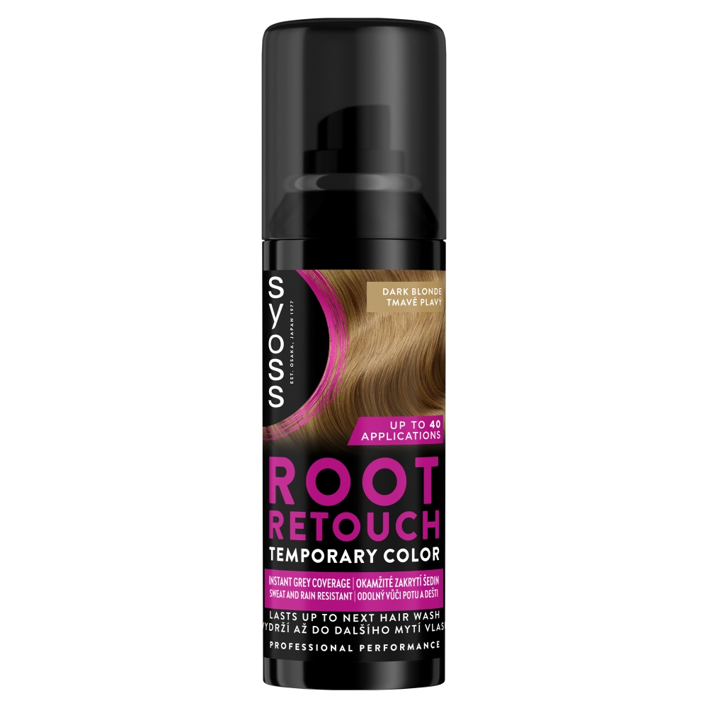 SYOSS Root Retoucher spray blond închis pentru creșterea părului 120 ml