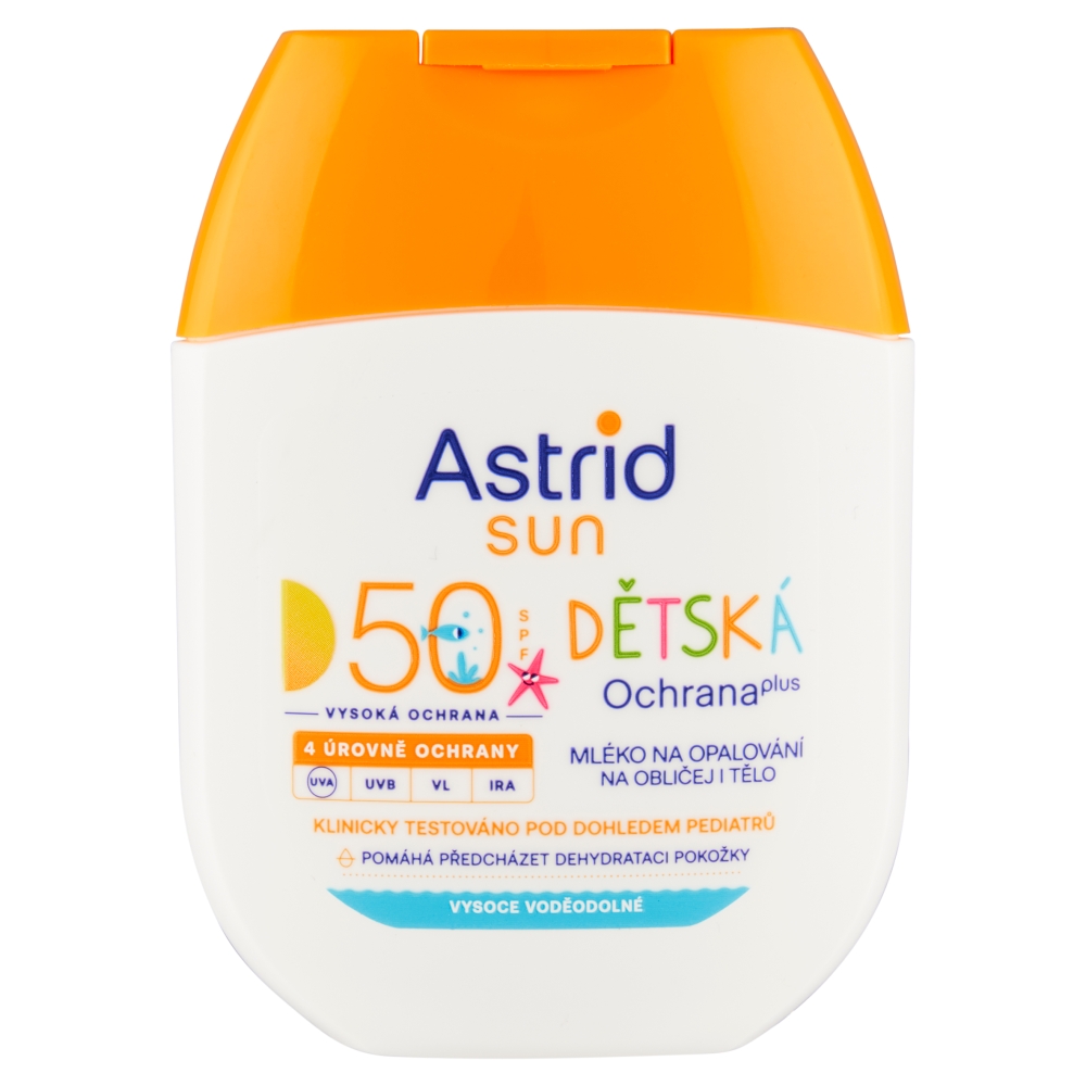 Sarantis Loțiune solară Astrid Sun Childrens Protection Plus pentru față și corp SPF 50 60 ml