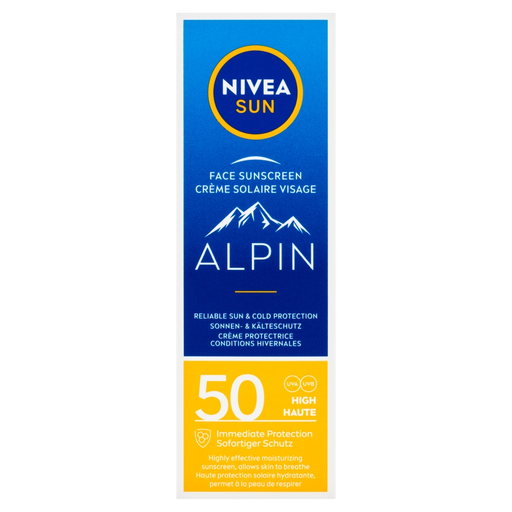 Beiersdorf Nivea Sun Alpin cremă de protecție solară pentru față cu SPF50 50 ml