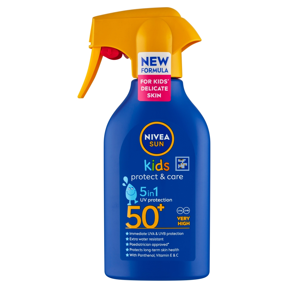 Nivea Spray Sun Kids Protect&Care cu pompă SPF50+