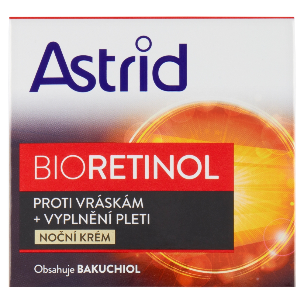 Cremă de noapte Astrid Bioretinol împotriva ridurilor + umplere a pielii 50 ml