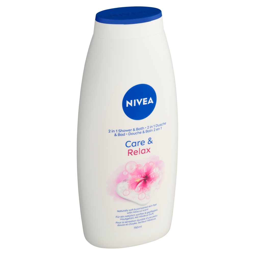 NIVEA SG și spumă 750ml Care&Relax