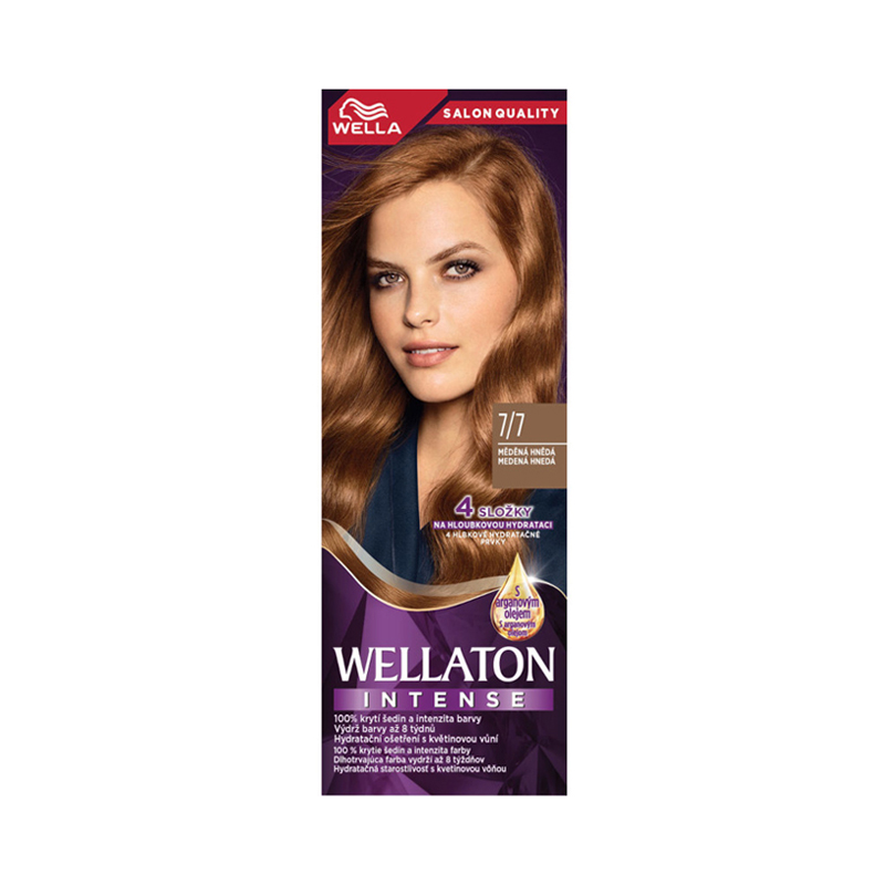 Vopsea de păr Wellaton Intense 7/7 Șaten Cupru