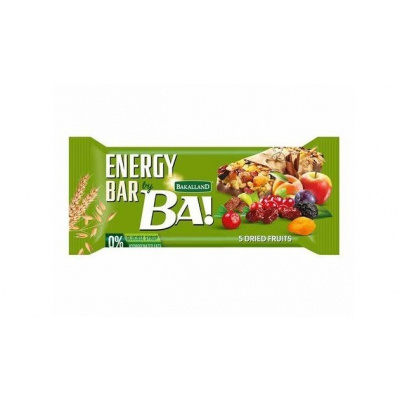 BA! Baton energizant cu 5 tipuri de fructe 40g