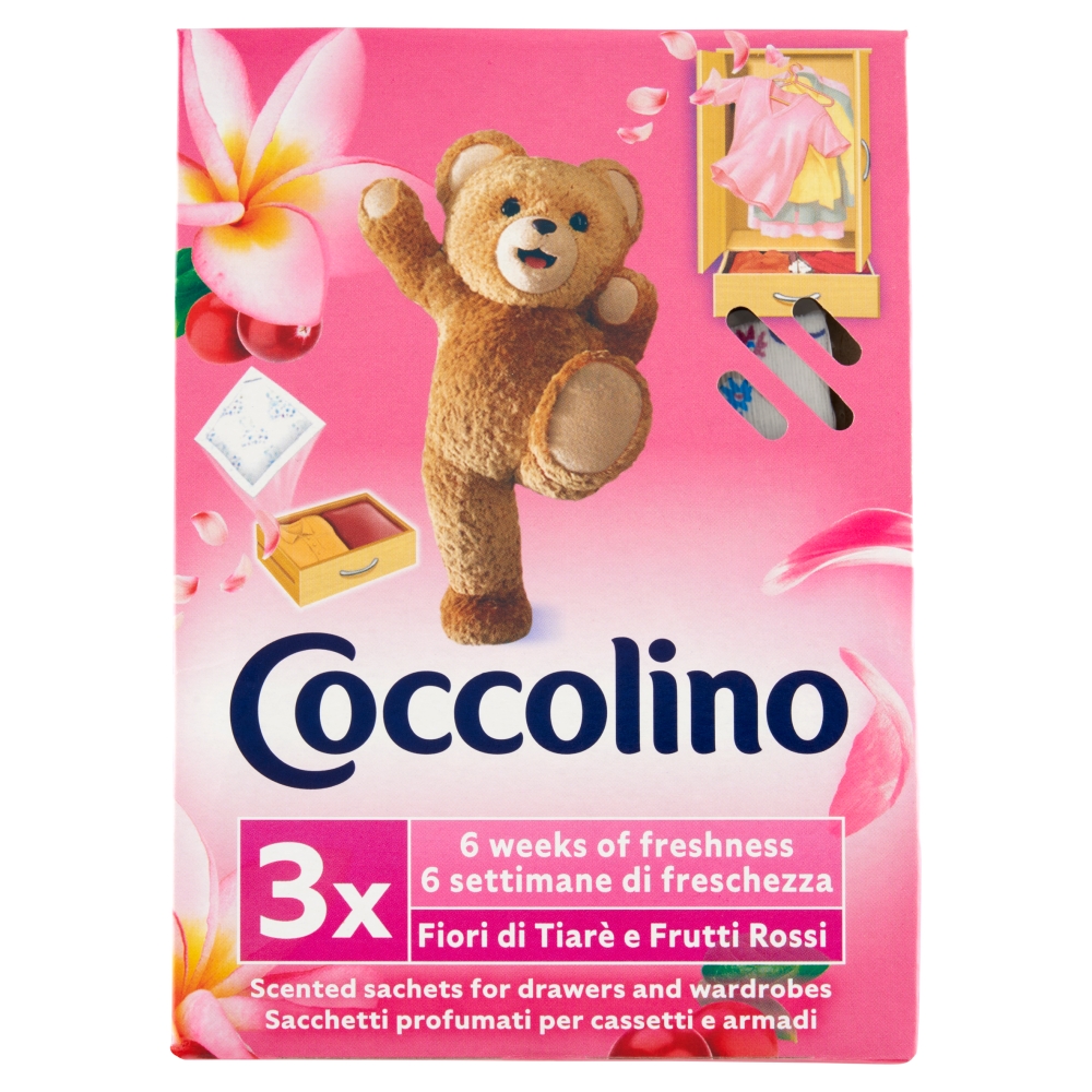 Unilever Saci de parfum Coccolino fiori di tiaré e Frutti Rossi 3 buc