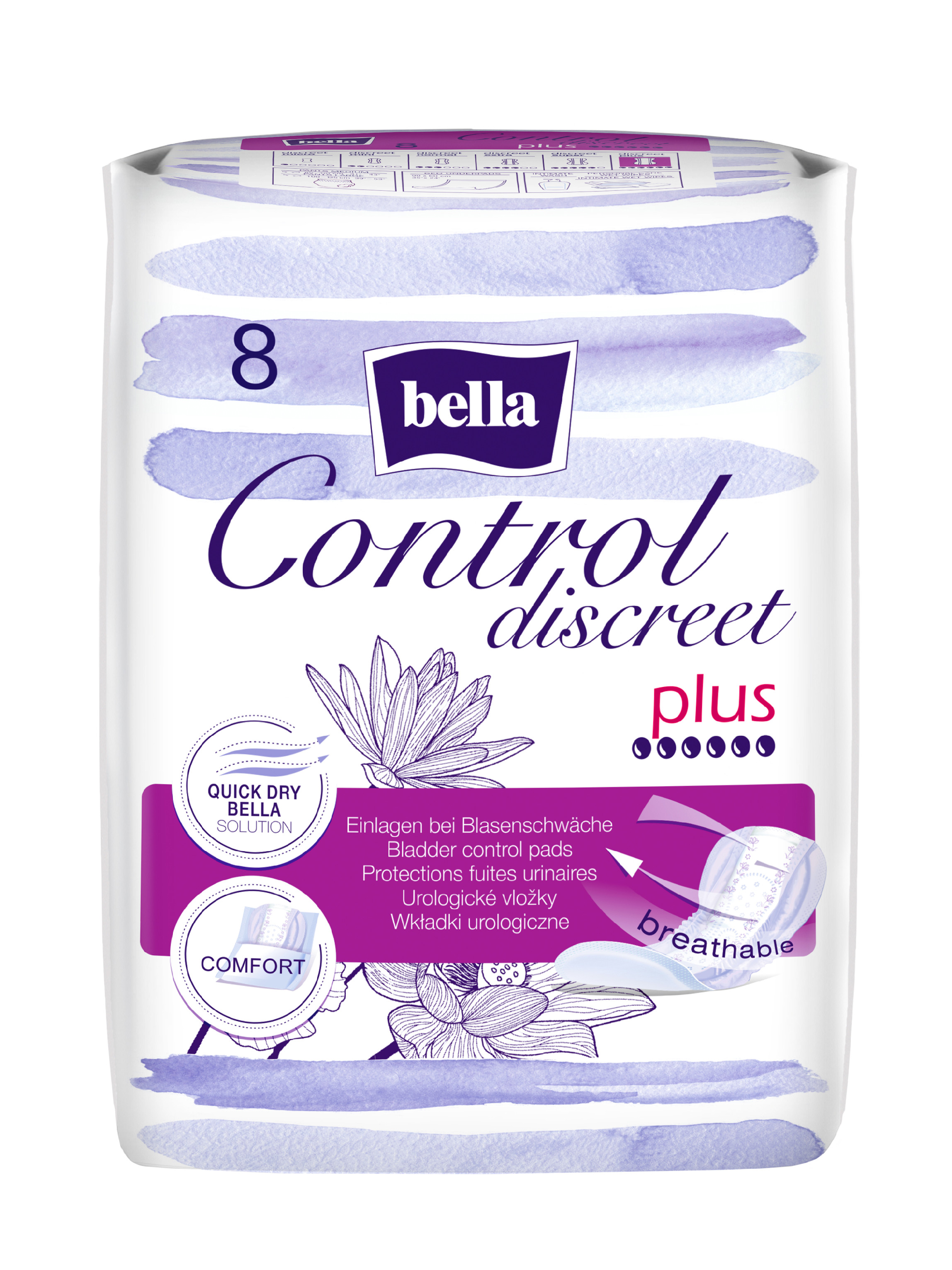 Bella Control Discreet Plus 8 bucăți