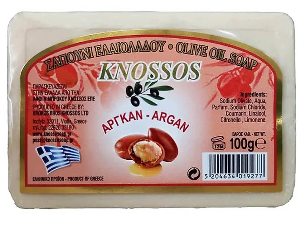 Săpun cu ulei de măsline Knossos - argan 100g