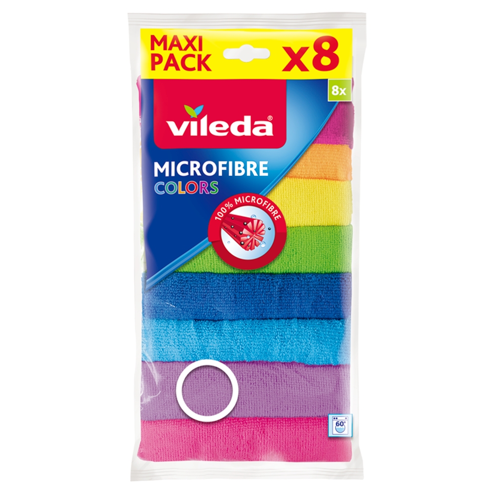 Freudenberg Home and Cleaning Solutions Lavetă micro Vileda Colors, 8 bucăți