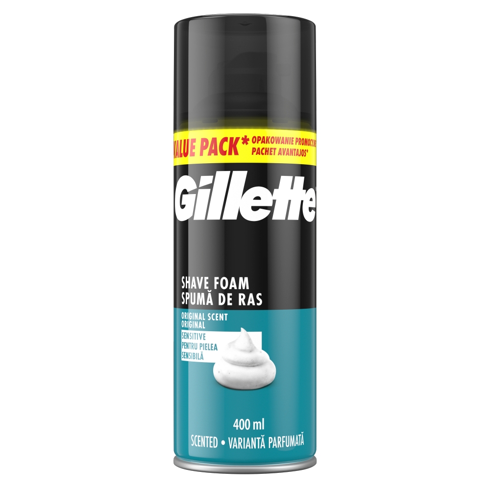 Gillette Spumă Original Sensitive 400ml