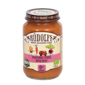 RudolfsBIO 190g Varză cu vită 6 luni+