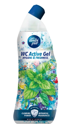 AmbiPur Ambi Pur WC Active Gel de curățat toalete cu mentă și iasomie, 750 ml
