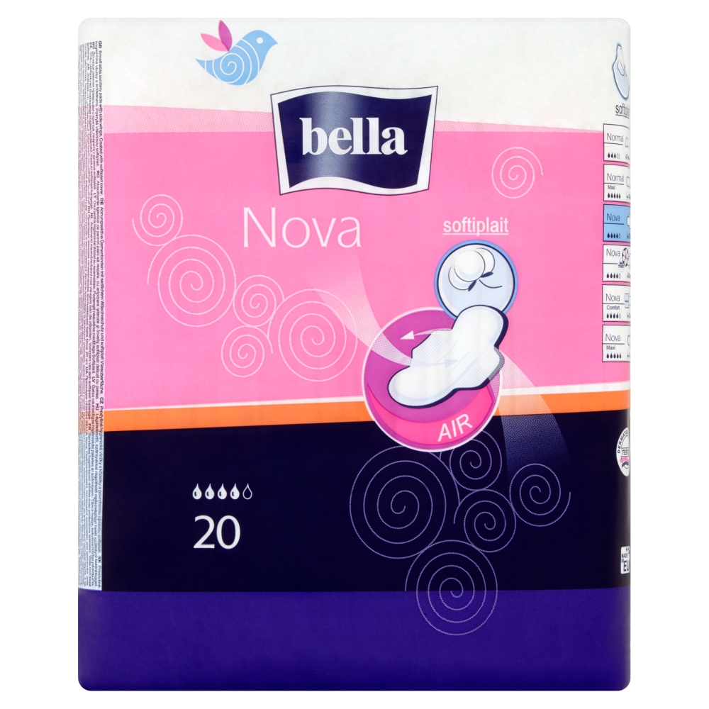 Bella Absorbante igienice Nova cu aripioare 20 buc