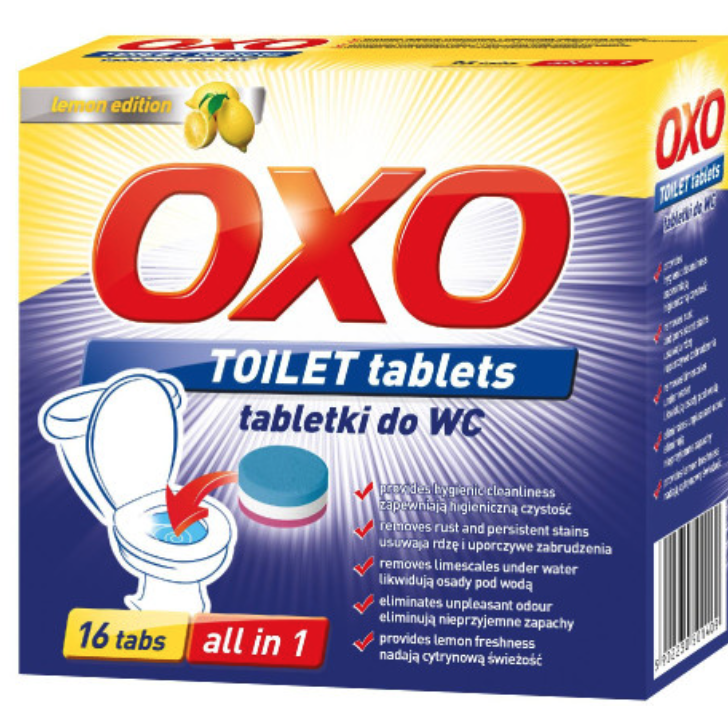 Tablete de curățare pentru toaletă OXO, 16 bucăți