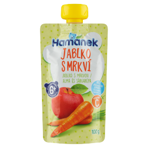 Hamánek koj nutrition 100g măr cu morcov 6+