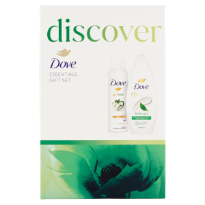 Set cadou Dove pentru femei DISCOVER (antiperspirant + gel de duș)