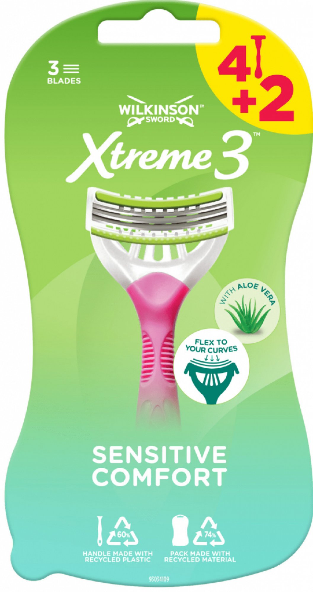 Wilkinson Sword WILKINSON beauty extreme 3 sensitive (6 buc/pungă)