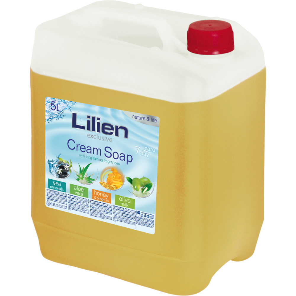 SĂPUN LICHID LILIEN 5 L CREMĂ MIERE ȘI PROPOLIS
