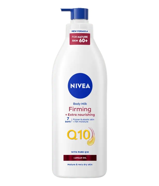 Loțiune de corp Nivea 400ml cu ulei de argan Q10, efect ferm