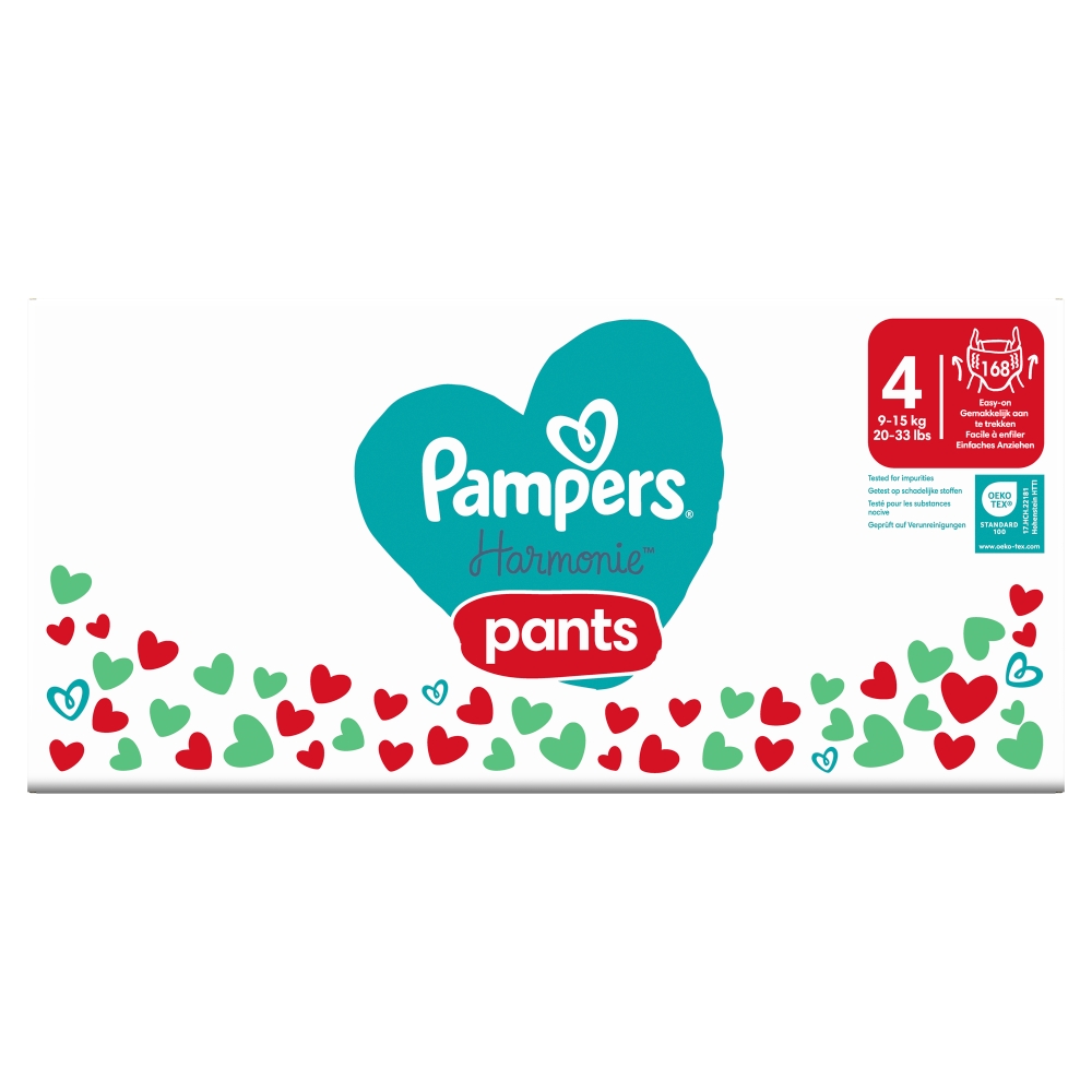 Pantaloni scurți Pampers Harmony (168 buc/cutie) S4