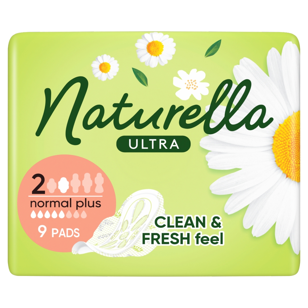 Absorbante igienice Naturella Ultra Normal Plus cu aripioare, 9 bucăți