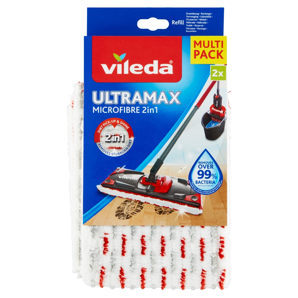 Freudenberg Home and Cleaning Solutions Vileda Ultramax Microfibră 2 în 1 înlocuire 2 buc