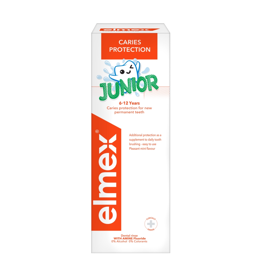 Apă de gură Elmex Caries Protection Junior 6-12 ani 400 ml
