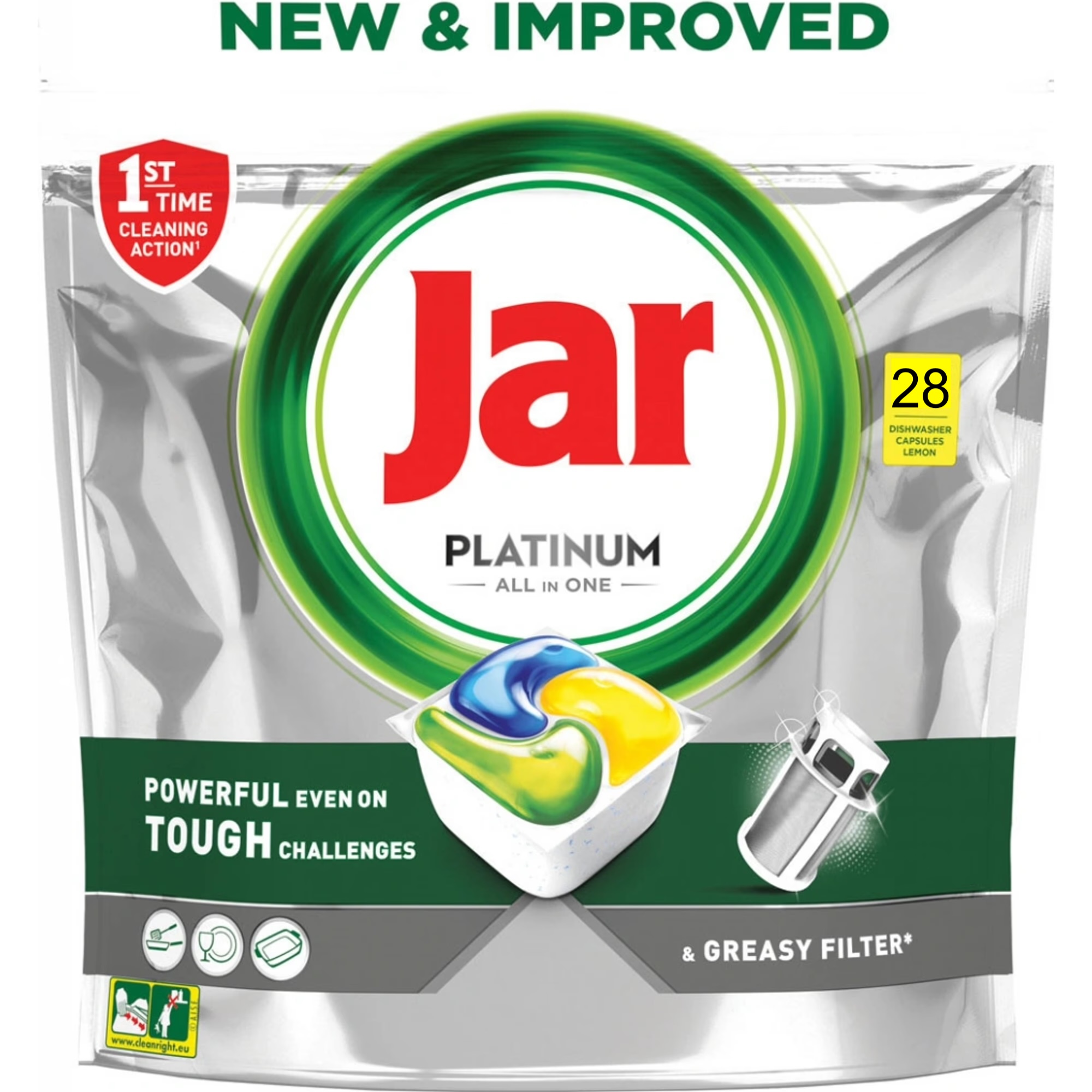 Jar Capsule Platinum cu borcan, lămâie, 28 buc.