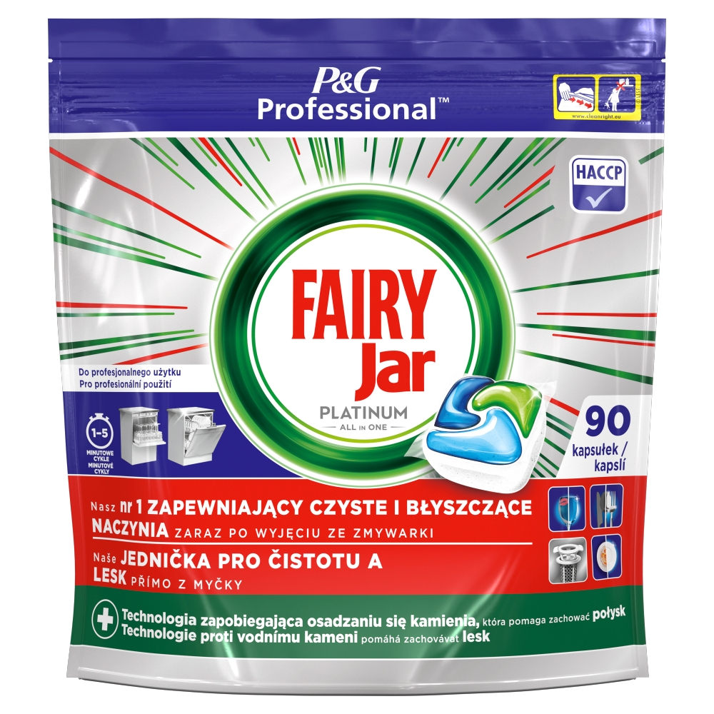 Jar Borcan Platinum Professional 90 de tablete pentru mașina de spălat vase