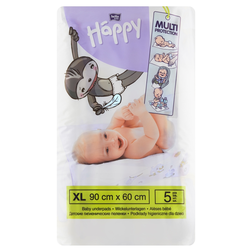 Absorbante igienice pentru copii Bella HAPPY 90x60 cm 5 buc.