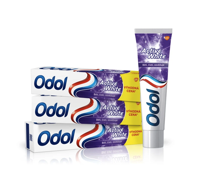 Glaxosmithkline Consumer Odol ZP Active White 3x125 ml