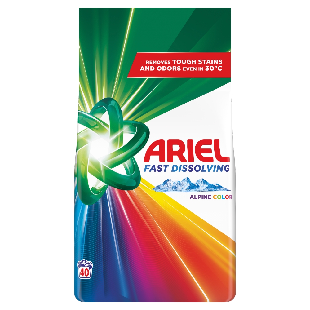 Ariel Pudră colorantă 2,2 kg/40 bucăți